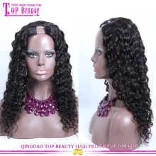 High Quality Grade 7A Virgin Human Hair U Part Wig Afro Kinky Curly U Part Wig